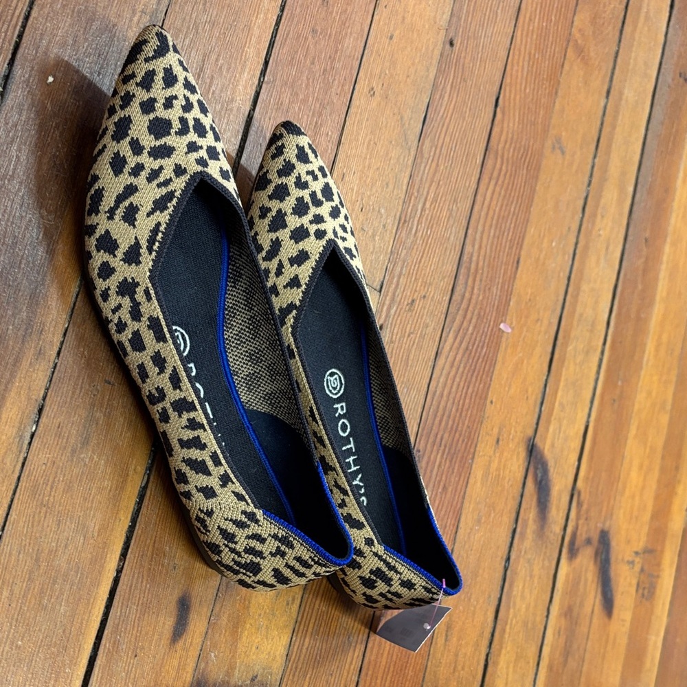 Rothy's Black and Tan Patterned Women's Flats